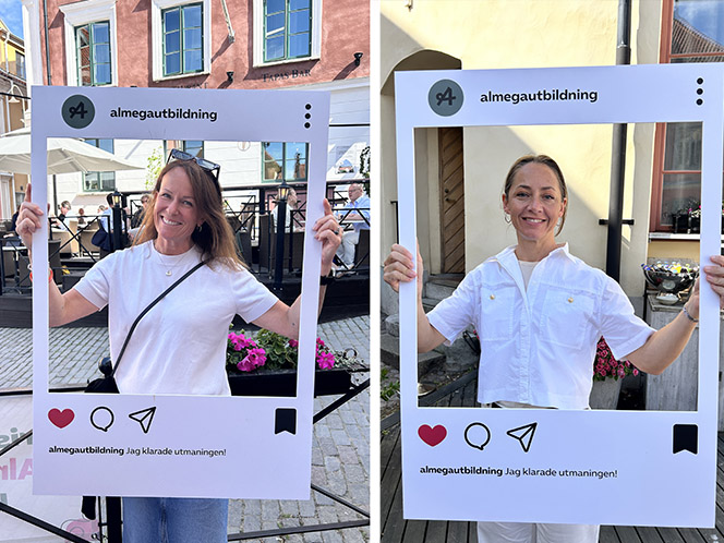 Kunskapsskolans styrelseordförande Cecilia Carnefeldt. Sverigechef Sofi Klang. 